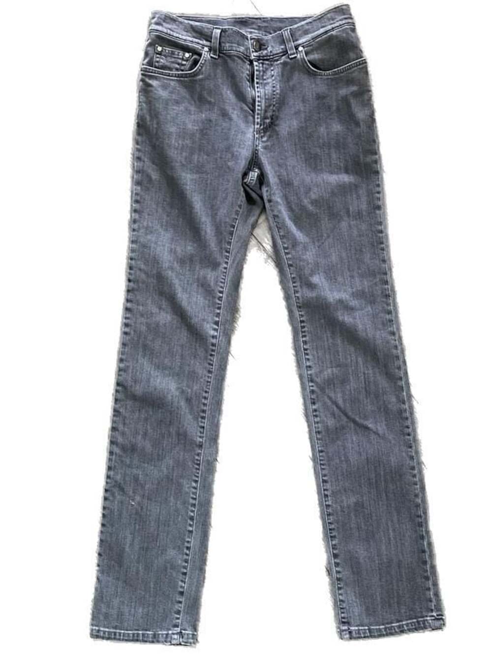 Versace Collection Men's Grey Straight Leg Denim Jeans